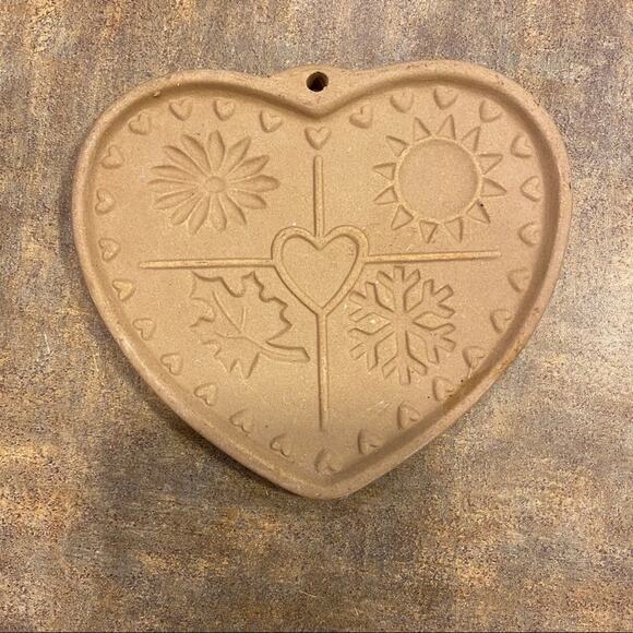 Vintage NEW Pampered Chef Seasons of the Heart Cookie Mold 1997 - Picture 2 of 5